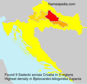 Surname Sadecki in Croatia Surname Sadecki in Croatia