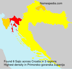 Surname Sajic in Croatia Surname Sajic in Croatia