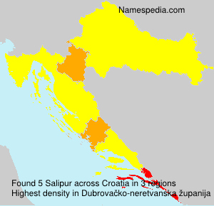 Surname Salipur in Croatia Surname Salipur in Croatia