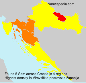 Surname Sam in Croatia Surname Sam in Croatia