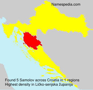 Surname Samolov in Croatia Surname Samolov in Croatia