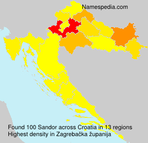 Surname Sandor in Croatia Surname Sandor in Croatia
