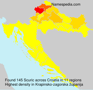 Surname Scuric in Croatia Surname Scuric in Croatia