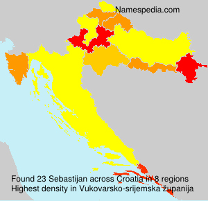 Surname Sebastijan in Croatia Surname Sebastijan in Croatia