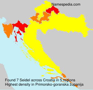 Surname Seidel in Croatia Surname Seidel in Croatia