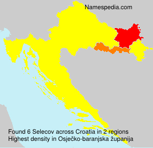 Surname Selecov in Croatia Surname Selecov in Croatia