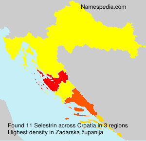 Surname Selestrin in Croatia Surname Selestrin in Croatia
