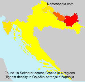 Surname Selthofer in Croatia Surname Selthofer in Croatia