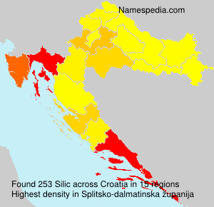 Surname Silic in Croatia Surname Silic in Croatia