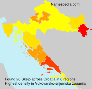 Surname Skejo in Croatia Surname Skejo in Croatia