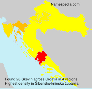 Surname Skevin in Croatia Surname Skevin in Croatia