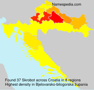 Surname Skrobot in Croatia Surname Skrobot in Croatia
