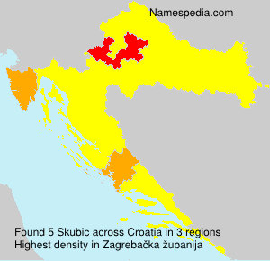 Surname Skubic in Croatia Surname Skubic in Croatia