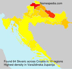 Surname Skvaric in Croatia Surname Skvaric in Croatia