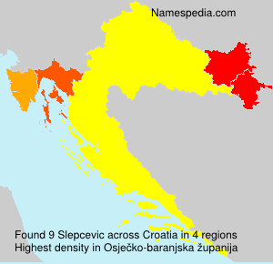 Surname Slepcevic in Croatia Surname Slepcevic in Croatia