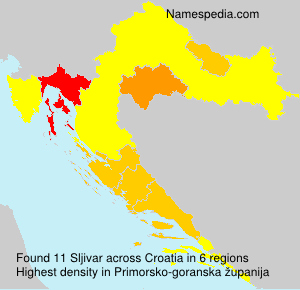 Surname Sljivar in Croatia Surname Sljivar in Croatia