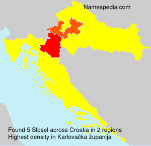 Surname Slosel in Croatia Surname Slosel in Croatia