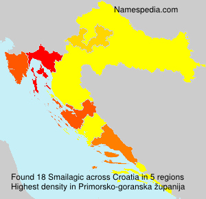 Surname Smailagic in Croatia Surname Smailagic in Croatia