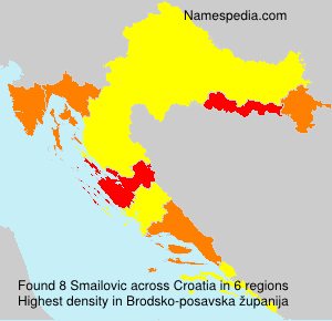 Surname Smailovic in Croatia Surname Smailovic in Croatia