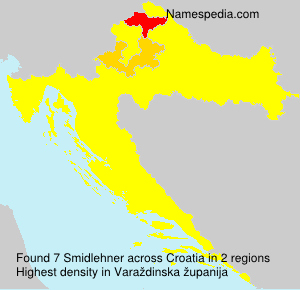 Surname Smidlehner in Croatia Surname Smidlehner in Croatia