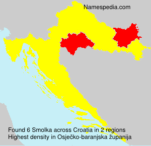 Surname Smolka in Croatia Surname Smolka in Croatia