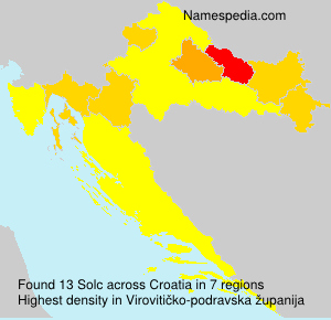 Surname Solc in Croatia Surname Solc in Croatia