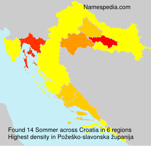Surname Sommer in Croatia Surname Sommer in Croatia