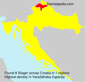 Surname Stager in Croatia Surname Stager in Croatia