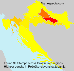 Surname Stampf in Croatia Surname Stampf in Croatia