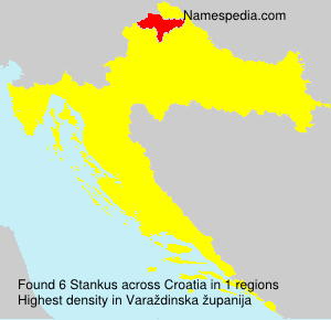 Surname Stankus in Croatia Surname Stankus in Croatia