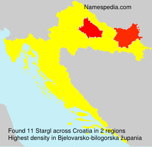 Surname Stargl in Croatia Surname Stargl in Croatia