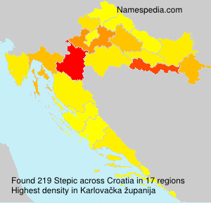 Surname Stepic in Croatia Surname Stepic in Croatia