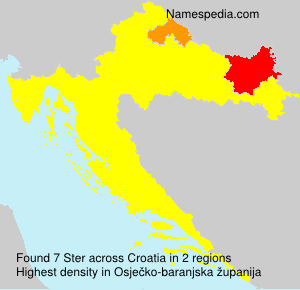 Surname Ster in Croatia Surname Ster in Croatia