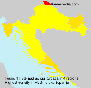 Surname Sternad in Croatia Surname Sternad in Croatia