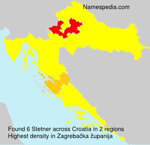 Surname Stetner in Croatia Surname Stetner in Croatia