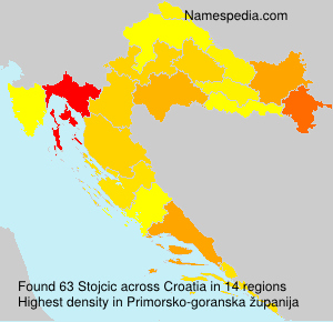 Surname Stojcic in Croatia Surname Stojcic in Croatia