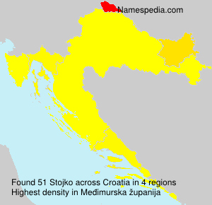 Surname Stojko in Croatia Surname Stojko in Croatia