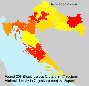 Surname Stosic in Croatia Surname Stosic in Croatia