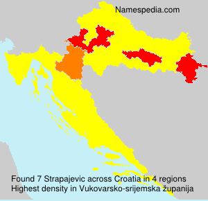 Surname Strapajevic in Croatia Surname Strapajevic in Croatia