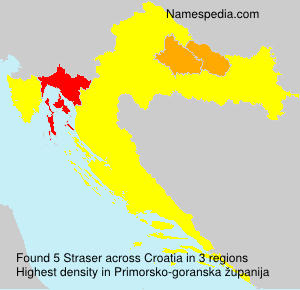 Surname Straser in Croatia Surname Straser in Croatia