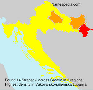 Surname Strepacki in Croatia Surname Strepacki in Croatia