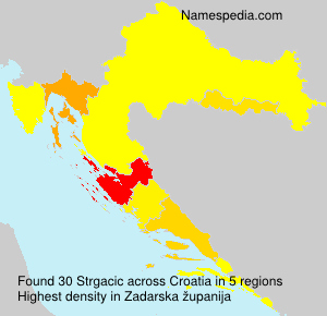 Surname Strgacic in Croatia Surname Strgacic in Croatia