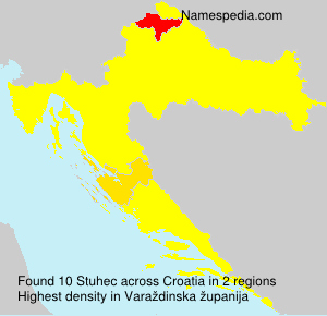 Surname Stuhec in Croatia