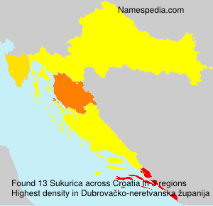 Surname Sukurica in Croatia Surname Sukurica in Croatia