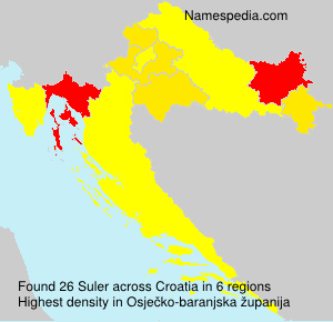 Surname Suler in Croatia Surname Suler in Croatia