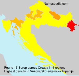 Surname Surop in Croatia Surname Surop in Croatia