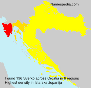 Surname Sverko in Croatia Surname Sverko in Croatia