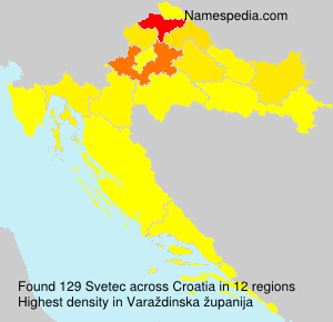 Surname Svetec in Croatia Surname Svetec in Croatia