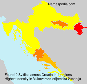 Surname Svitlica in Croatia Surname Svitlica in Croatia