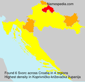 Surname Svorc in Croatia Surname Svorc in Croatia